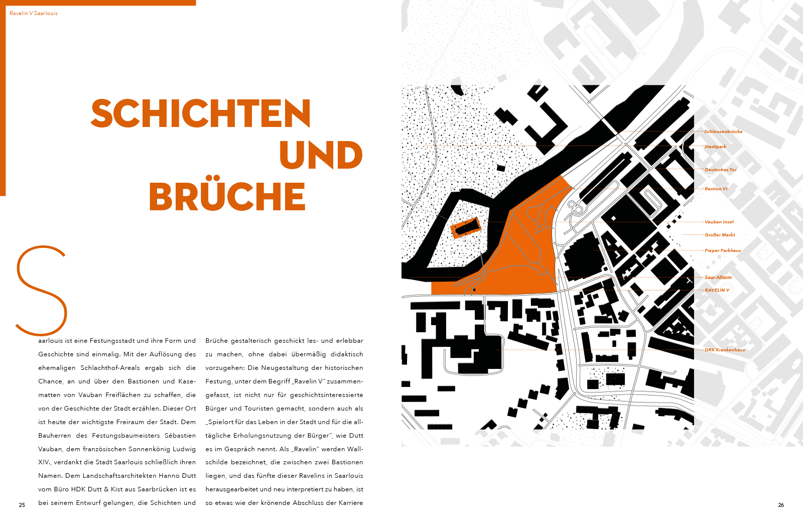 Quartiere Orte Räume — Jedes im Buch vorgestellte Projekt wird auch in einem Schwarzplan dargestellt