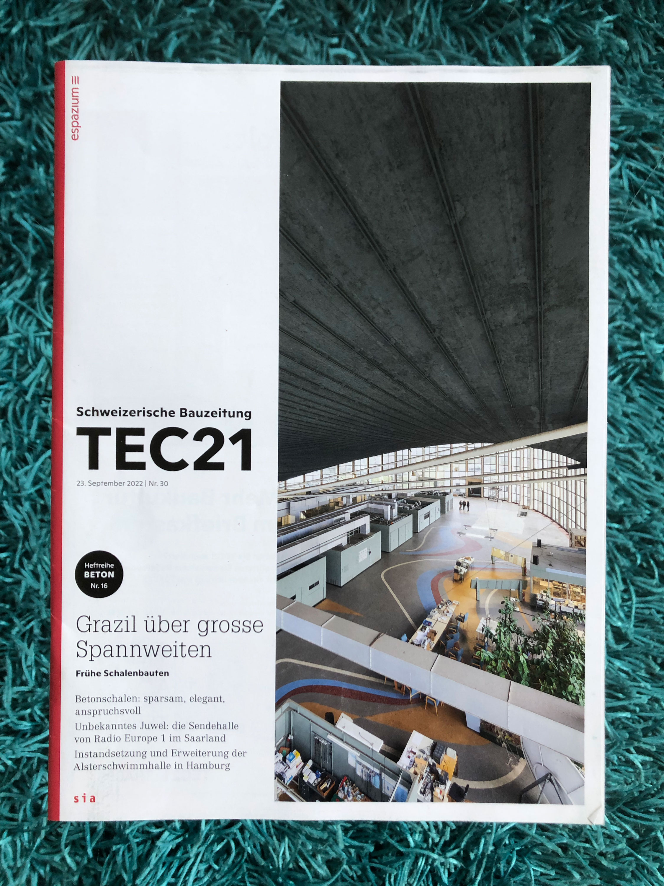 Titelfoto der Schweizerischen Bauzeitung TEC21