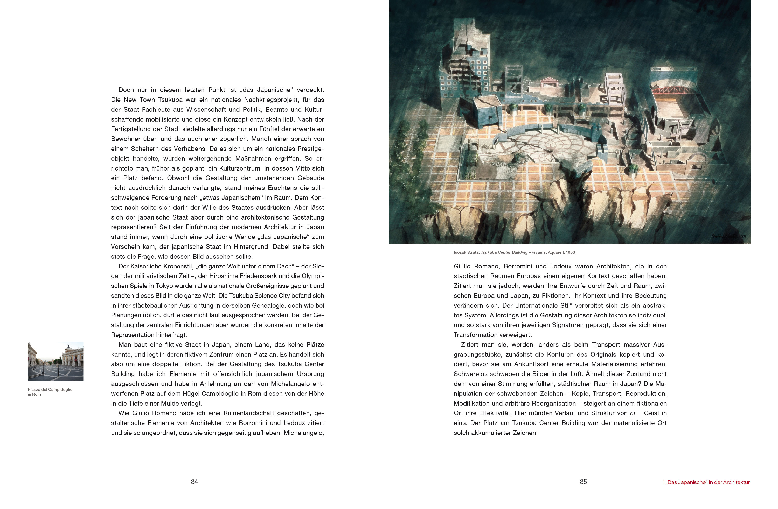 Deutsche Erstausgabe von Arata Isozakis »Das Japanische« in der Architektur — Detailansicht